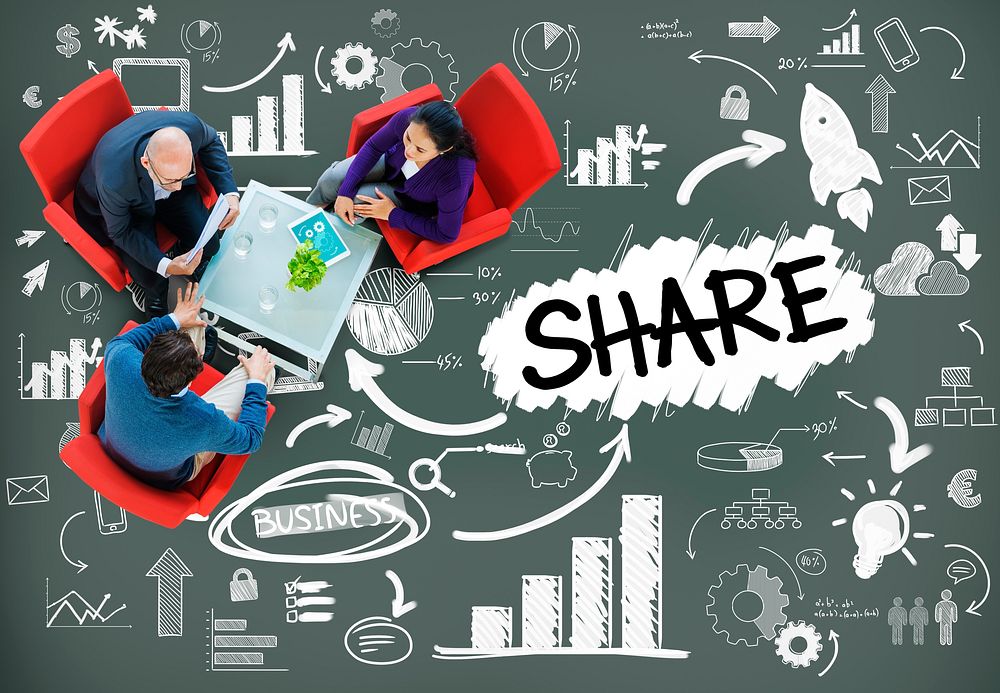 Share Sharing Connection Online Communication Networking Concept