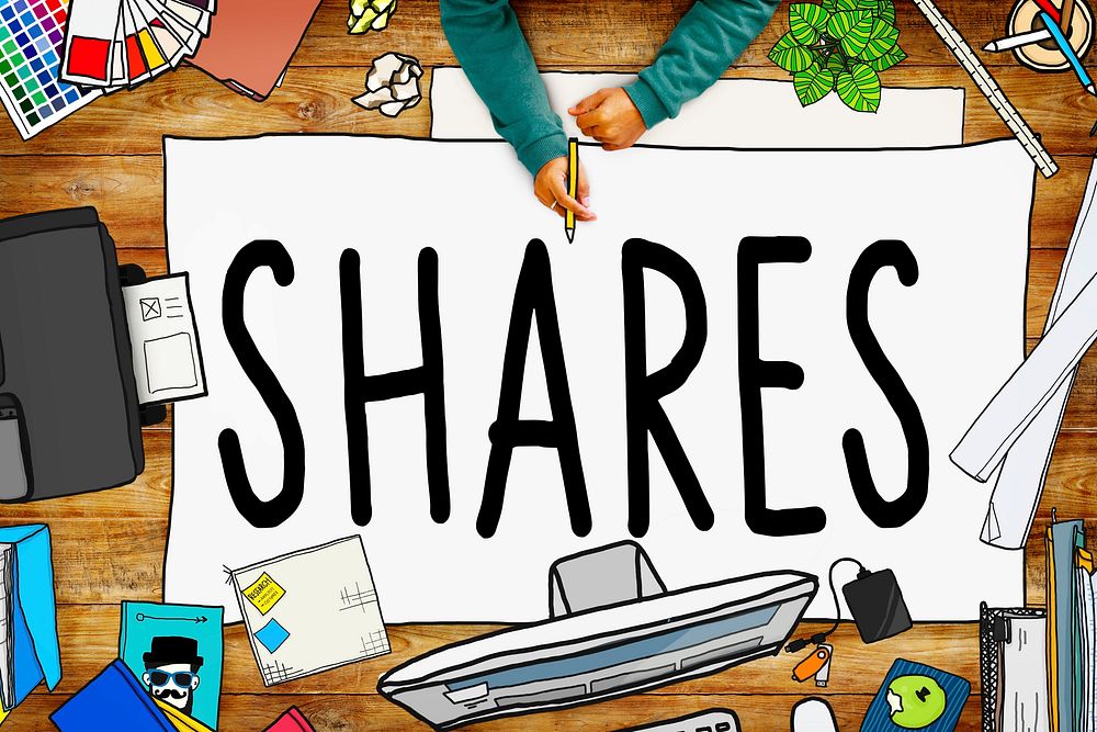 Shares Sharing Help Give Dividend Concept