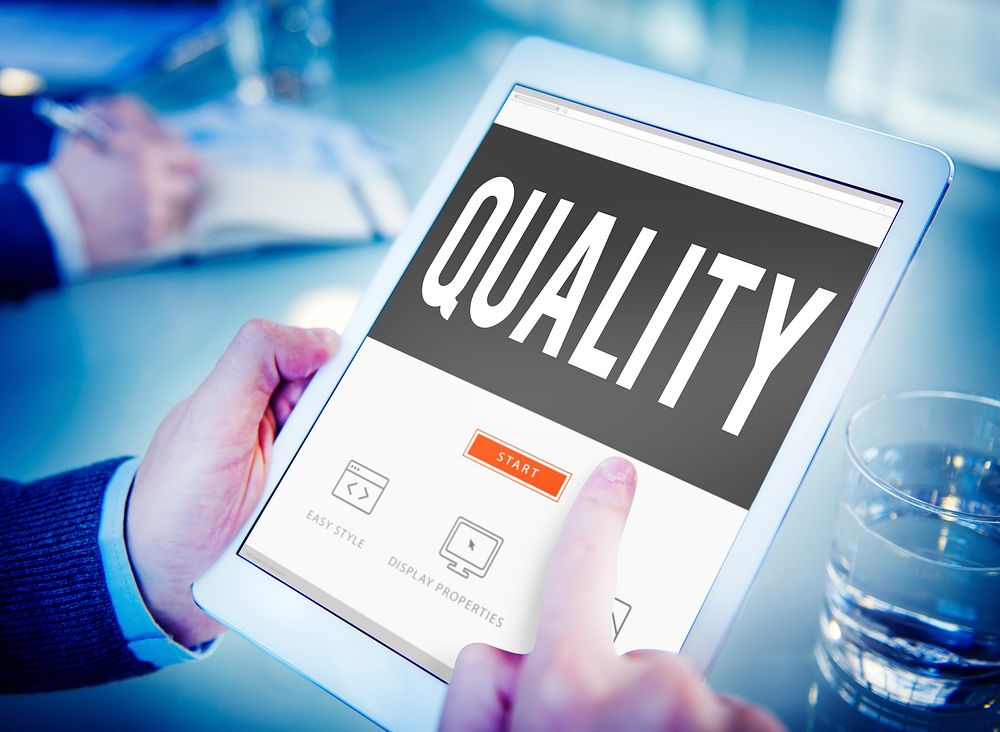 Quality Guarantee Grade Excellence Level Concept