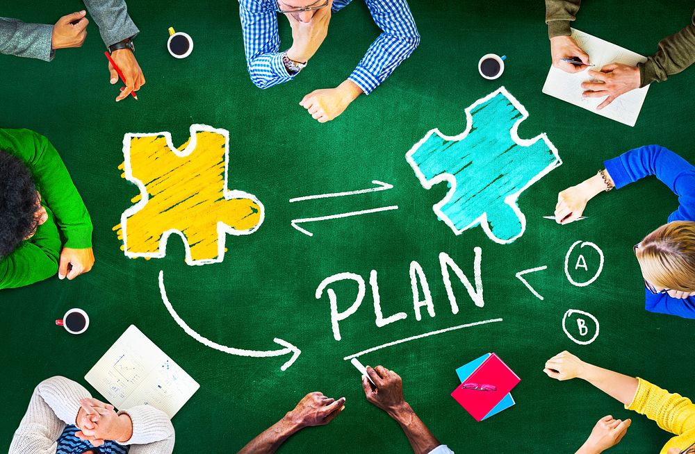 Plan Strategy Management Support Team Teamwork Connection Concept
