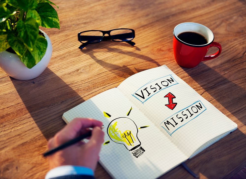Businessman Motivation Vision Mission Ideas Creativity Concept