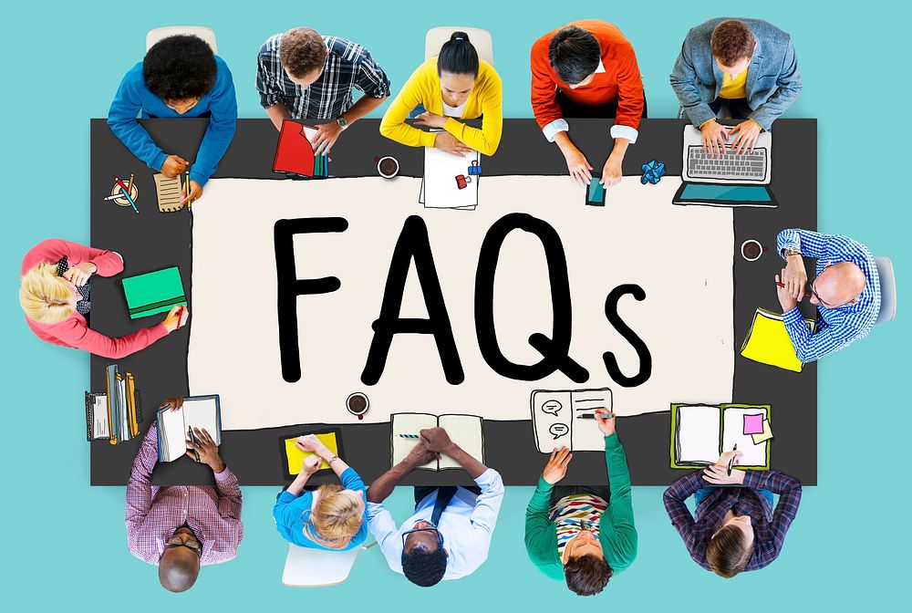 FAQS Frequently Asked Questions Information Concept