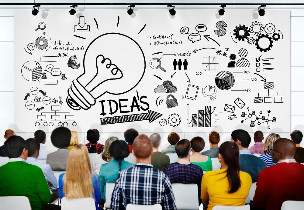 People Seminar Vision Creativity Planning Tactic Ideas Concept
