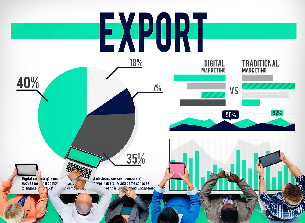 Export Transfer Logistics Marketing Deliver Business Concept