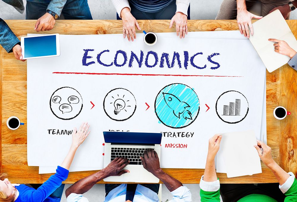Economics Business Plan Growth Strategy Concept