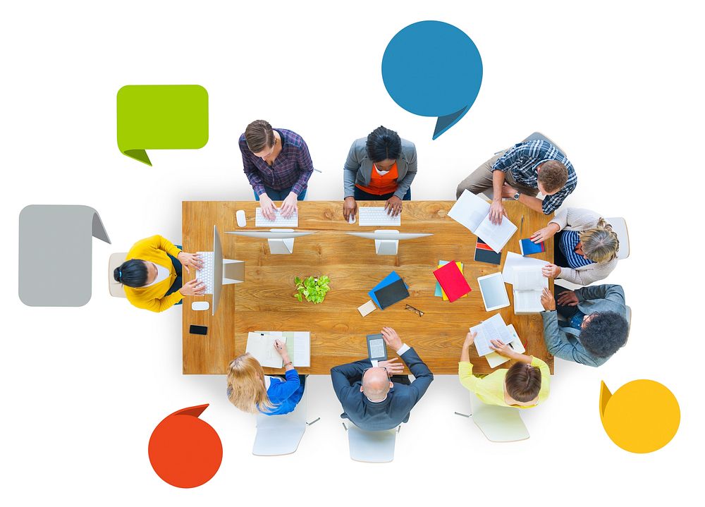 Diversity Business People Teamwork Communication Meeting Concept