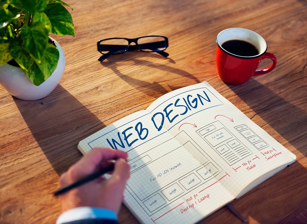 Web Design Layout Content Template Graphic Concept