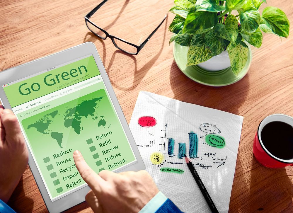 Go Green Environment Eco Global Technology Concept