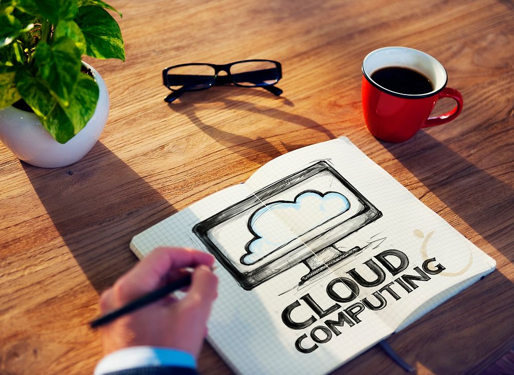 Technology Cloud Computing Network Storage Information Concept