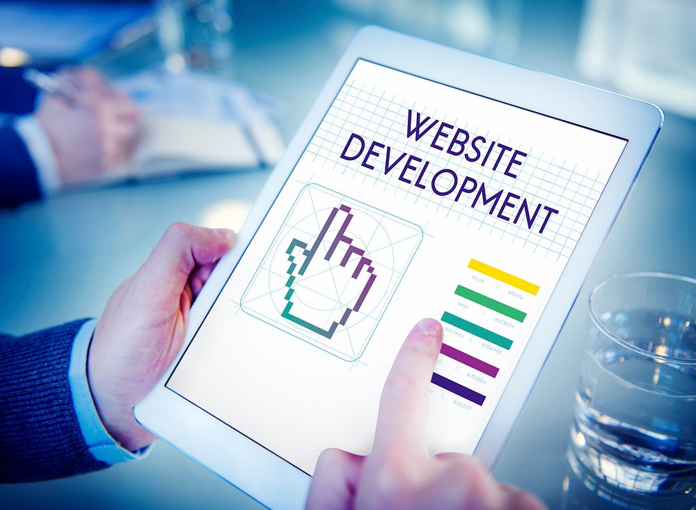 Website Development Links Seo Webinar Cyberspace Concept