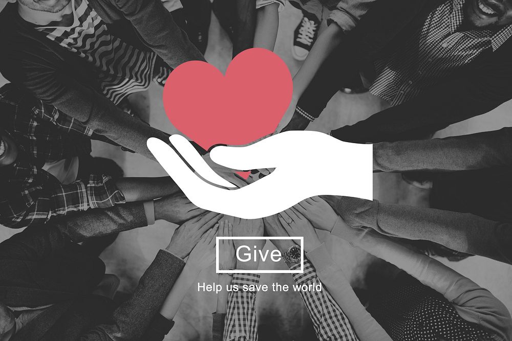 Heart Love Giving Charity Donate Concept