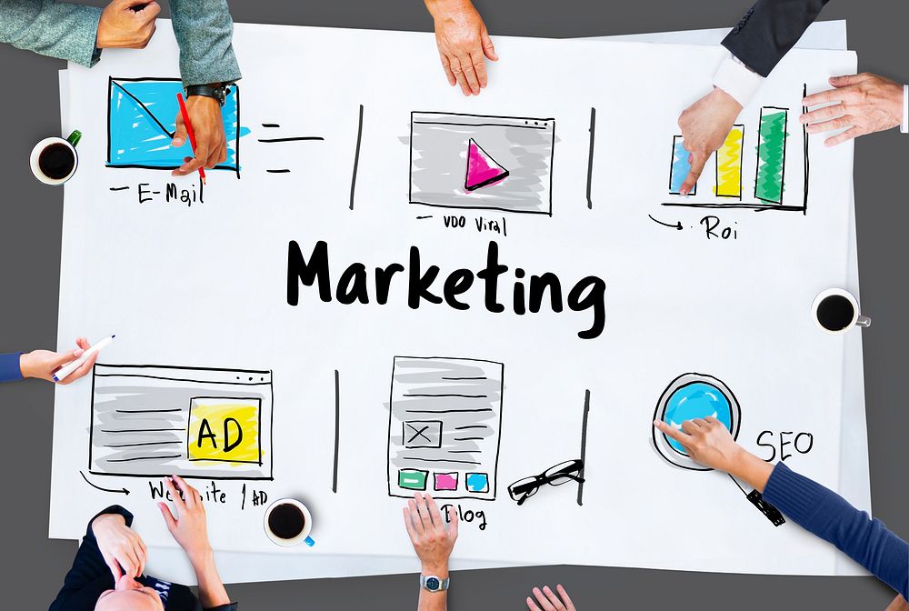 Online Strategy Media Marketing Icons
