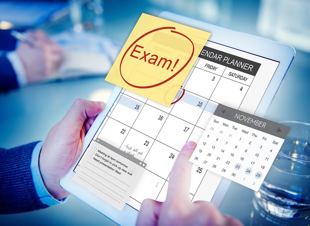 Exam Education To Do Review School Schedule Concept