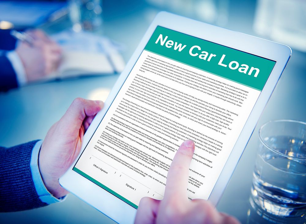 New Car Loan FInance Leasing Policy Concept