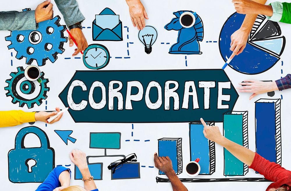 Corporate Business Organization Management Concept