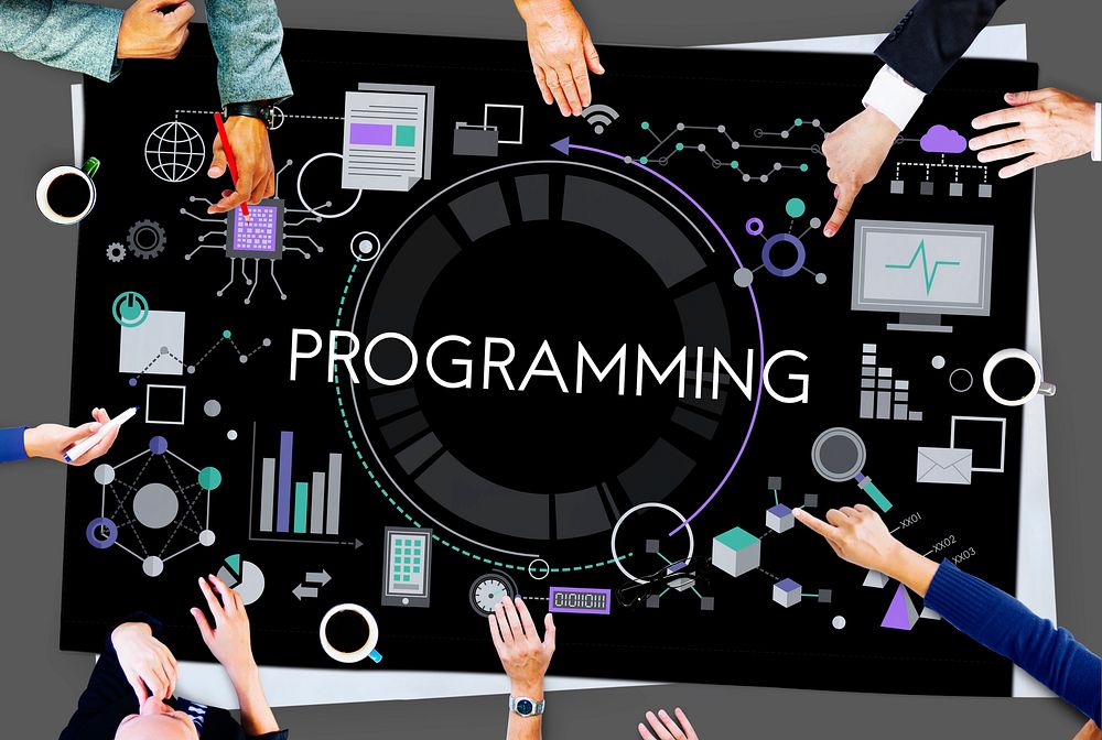 Programming Digital Computer Program Media Software Concept