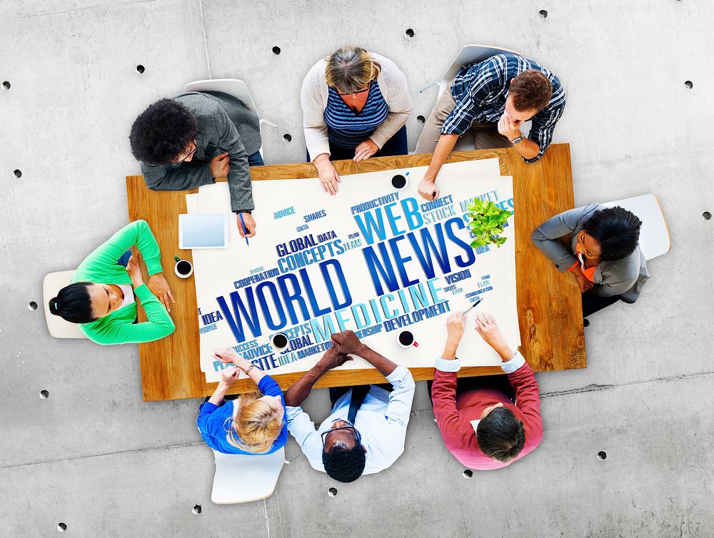 World News Globalization Advertising Event Media Infomation Concept