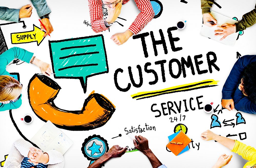 Customer Service Support Solution Assistance Aid Concept