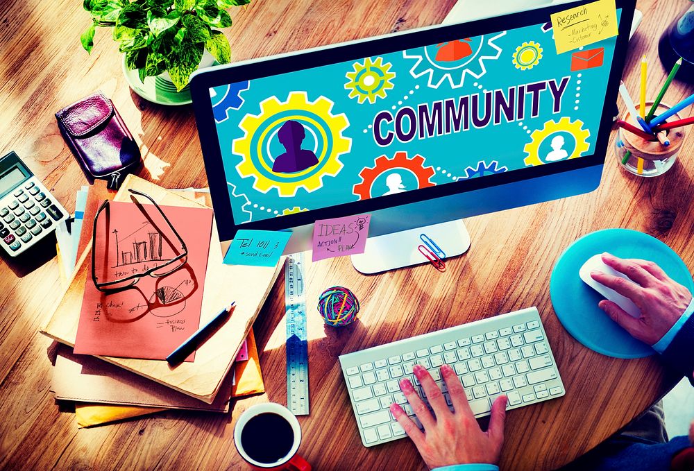 Community Connection Society Social Media Social Network Concept