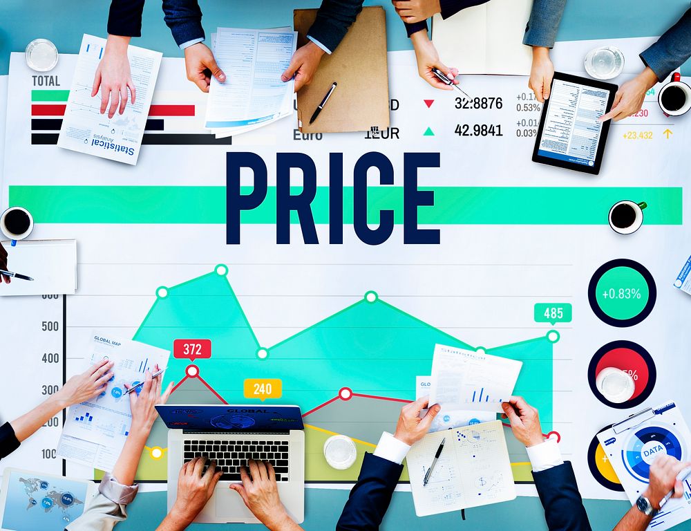 Price Amount Cost Commerce Sale Retail Concept