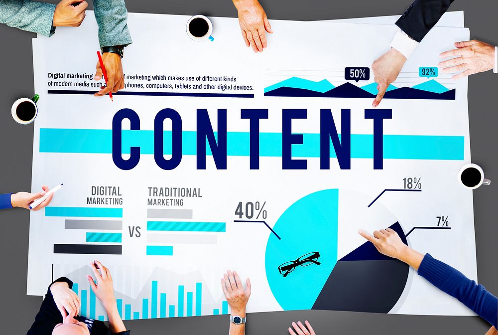 Content Data Business Marketing Concept