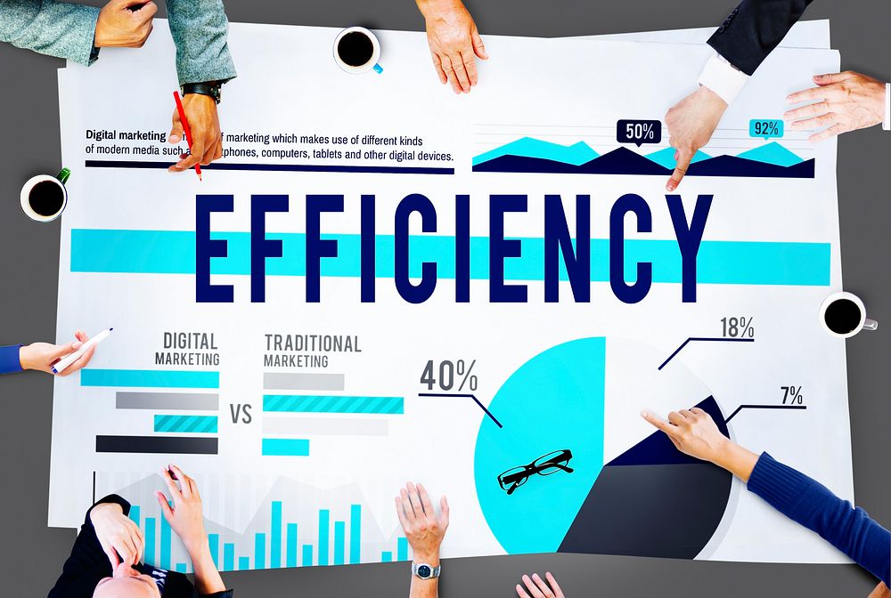 Efficiency Strategy Productivity Business Marketing Concept