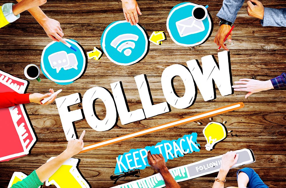 Follow Follower Following Connecting Networking Free Photo rawpixel