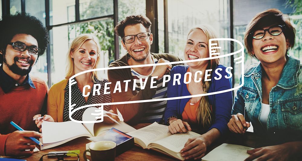 Creative Process Design Brainstorm Thinking Vision Ideas Concept