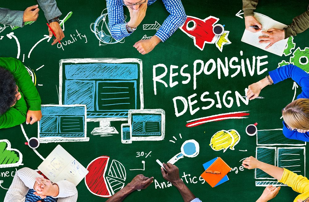 Responsive Design Internet Web Online Study Learning Concept