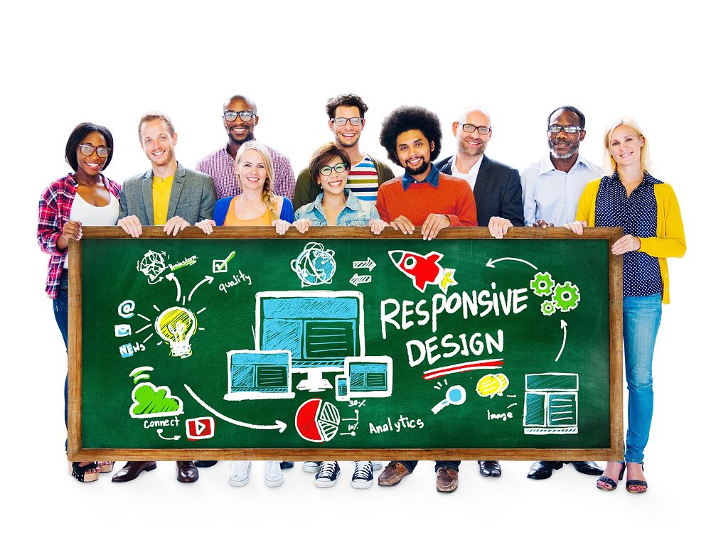 Responsive Design Internet Web Online Students Education Concept