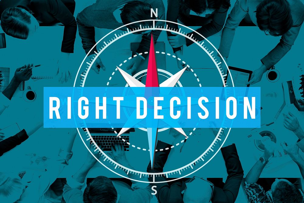 Right Decision Comparison Determination Direction Concept