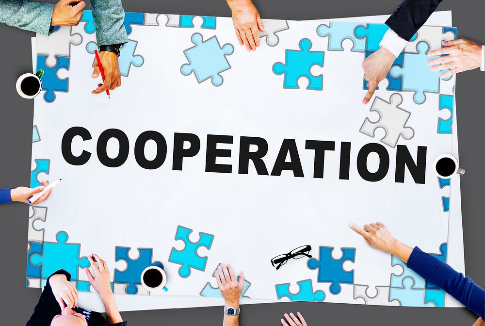 Cooperation Team Collaboration Connect Support Concept