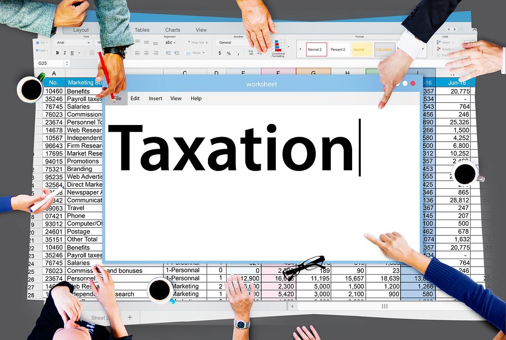 Taxation Payment Finance Economy Accounting Concept