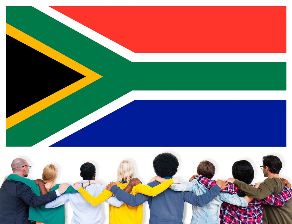 South Africa Flag Patriotism South African Pride Unity Concept