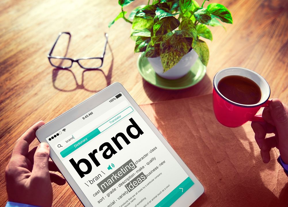 Digital Dictionary Brand Marketing Ideas Concept