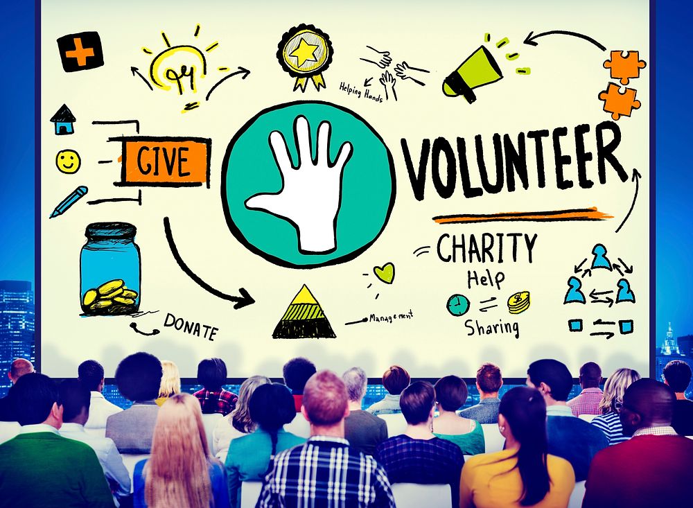Volunteer Charity Help Sharing Giving Donate Assisting Concept