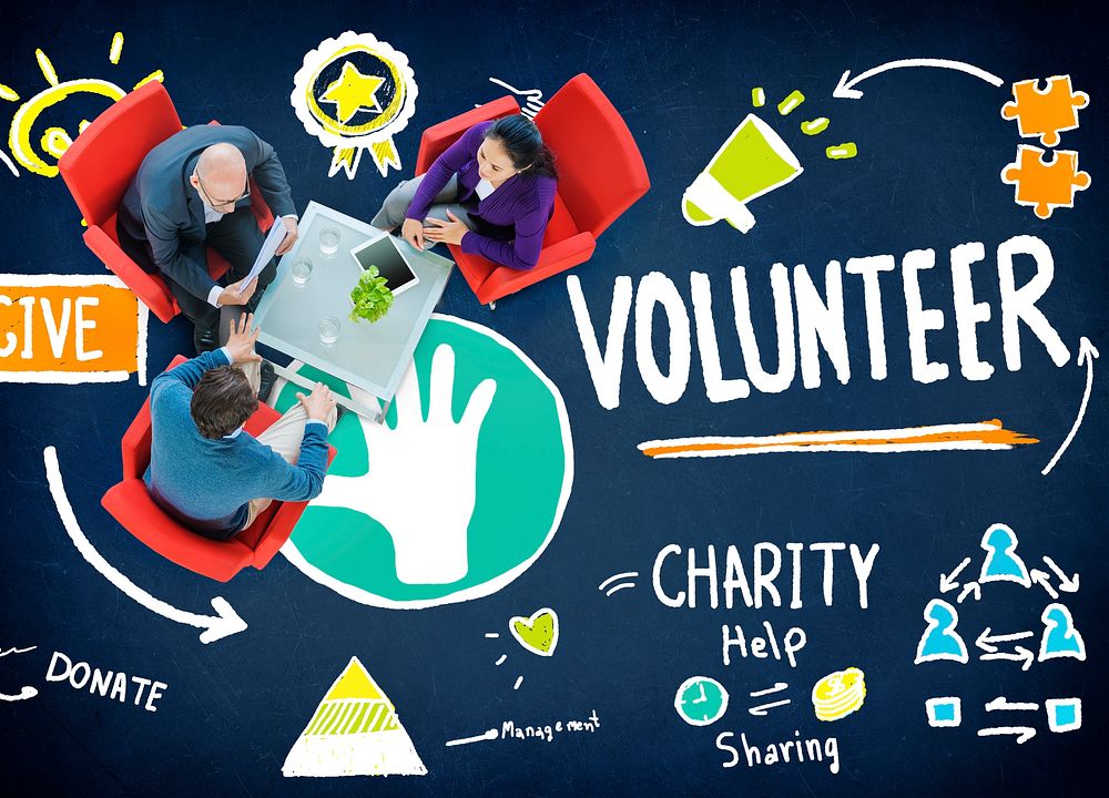 Volunteer Charity Help Sharing Giving Donate Assisting Concept