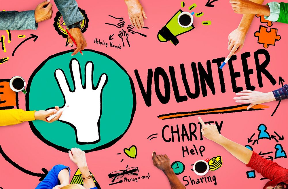 Volunteer Charity Help Sharing Giving Donate Assisting Concept