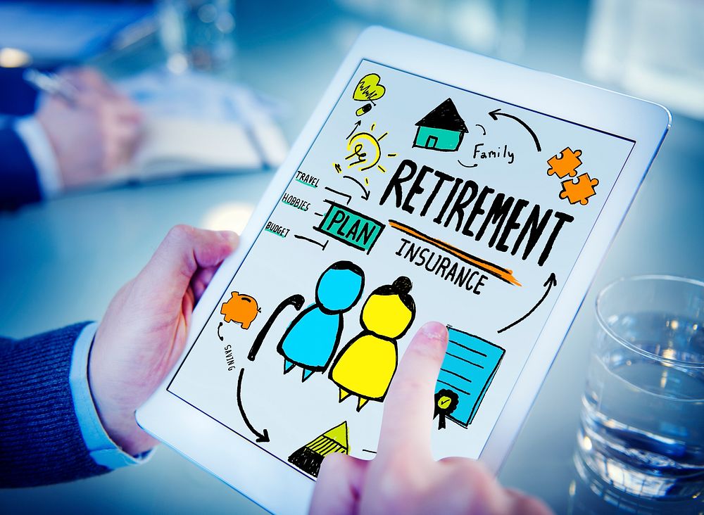 Businessman Retirement Occupation Digital Devices Technology Working Concept
