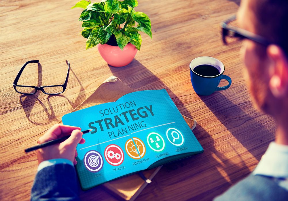 Strategy Business Goals Solution Success Concept