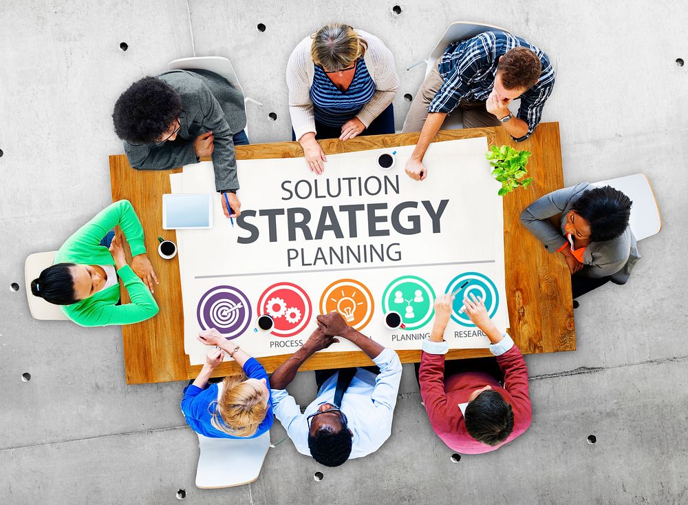 Strategy Business Goals Solution Success Concept