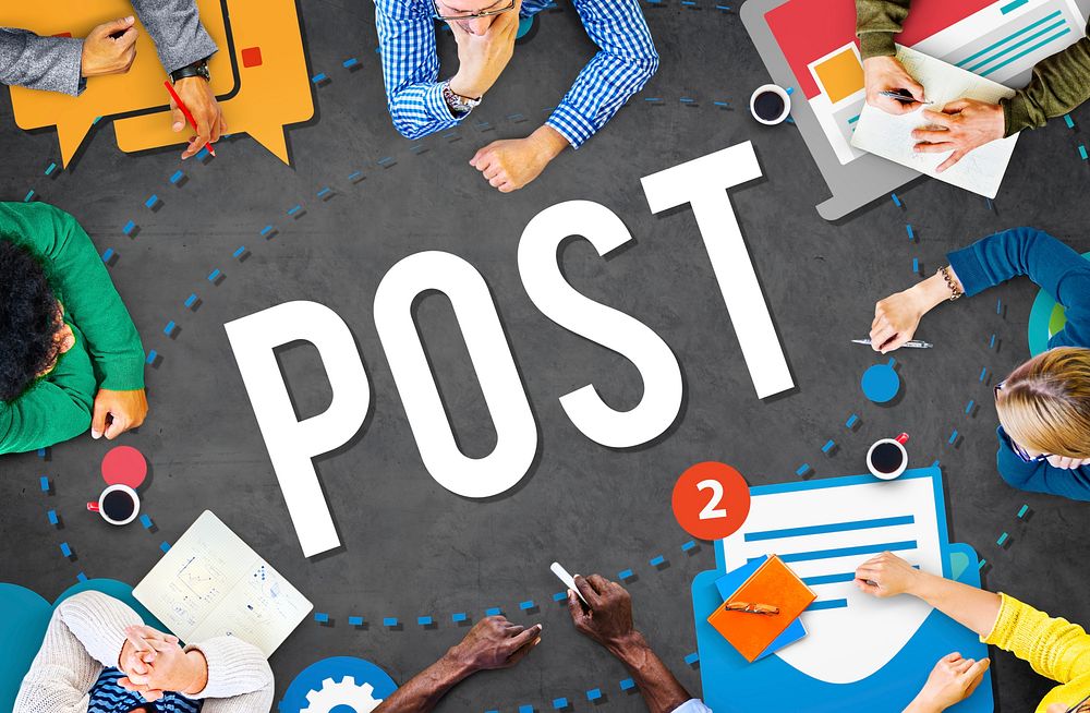 Post Blog Social Media Share Online Communication Concept
