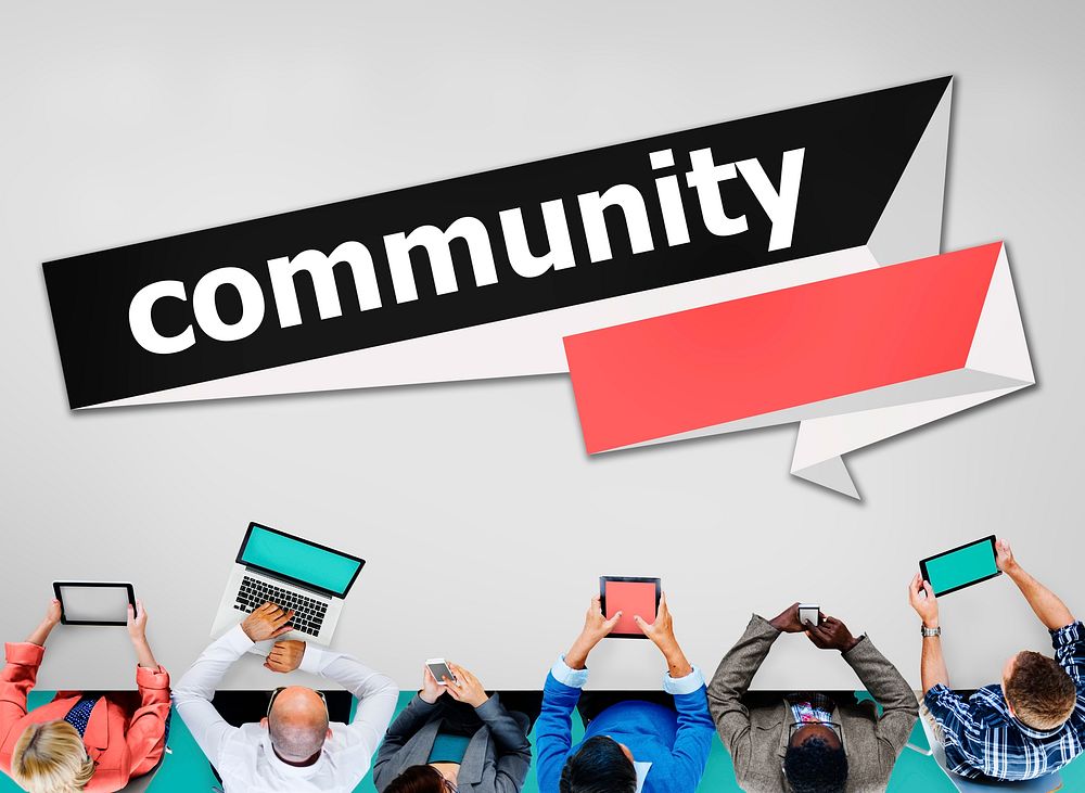 Community Citizen Connection Group Network Concept