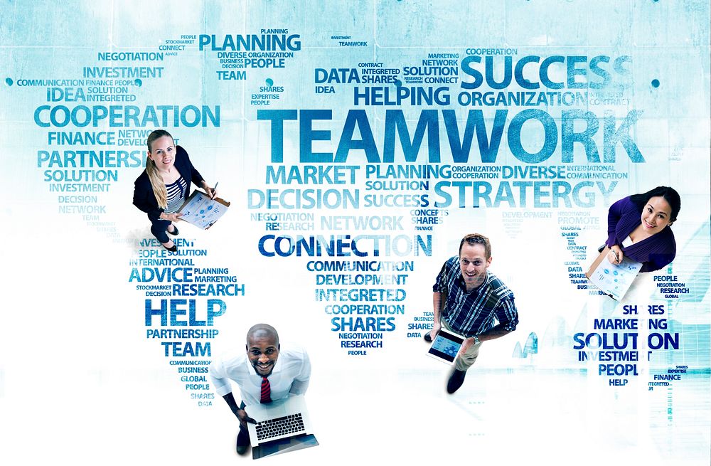 Business People Teamwork Planning Support Strategy Concept