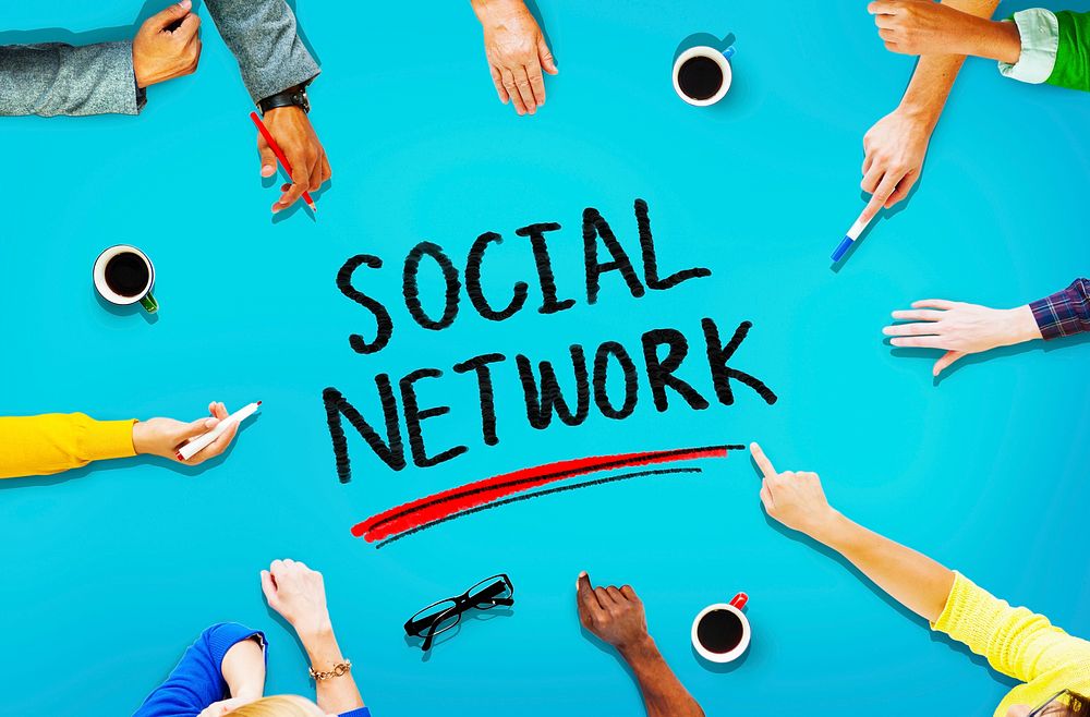 Social Network Media Internet Online People Sharing Concept