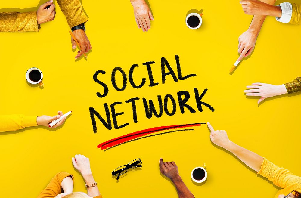 Social Network Media Internet Online People Sharing Concept