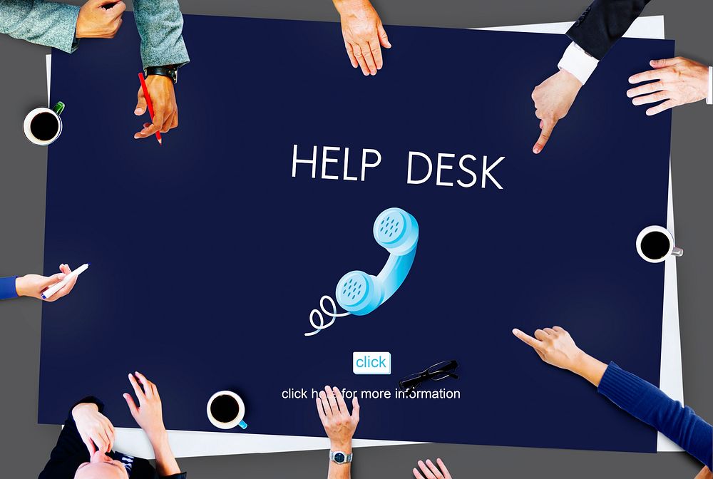 Support Service Information Help Desk Concept