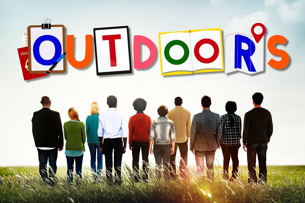 Outdoors Lifestyle Recreation Word Concept