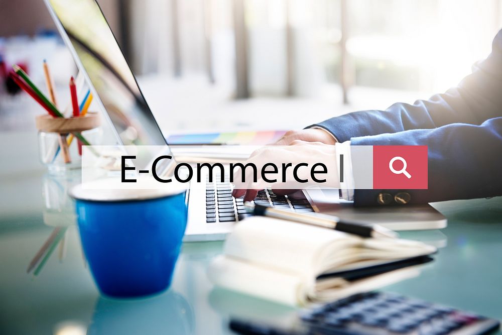 E-commerce Business Connecting Data Email Concept