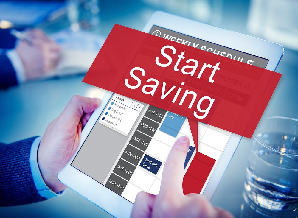 Start Saving Economy Banking Financial Concept